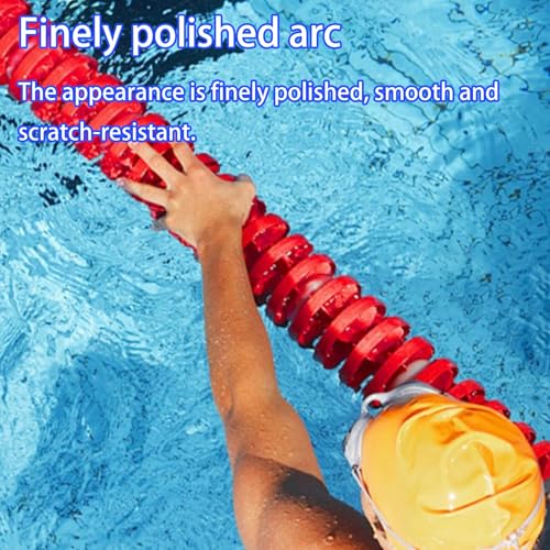 Ligne de séparation de corde de sécurité pour piscine – Flotteurs haute visibilité pour la classification des voies, longueur durable, diamètre pour une meilleure sécurité de la piscine