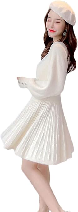 ❤️24秋新作 新品♡ SelfPortrait 白ニットミニワンピース♡　B71 ❤️24秋新作 新品♡ SelfPortrait 白ニットミニワンピース♡B71