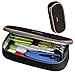 Produktbild Große Kapazität Federmäppchen Durable School Student Stifthalter Organizer Schreibwaren Make-Up Kosmetiktasche für Mädchen, 20x11cm (Schwarz)