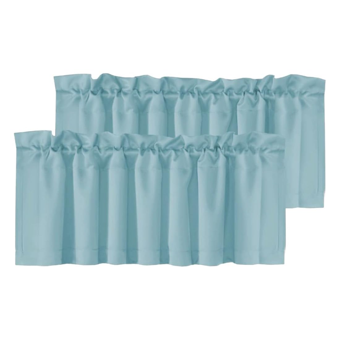 H.VERSAILTEX Blackout Kitchen Curtain Valances,Window Valance Curtains for Living Room/Bedroom/Bathroom Privacy Decorative Rod Pocket Kitchen Valances