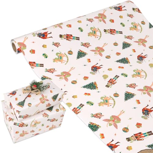 CCINEE  bsOy[p[ NX}X  Aj 43*600cm Christmas S[h NX}Xc[ ؔn ݊ Mtg v[g (6m 1[ R[g2)