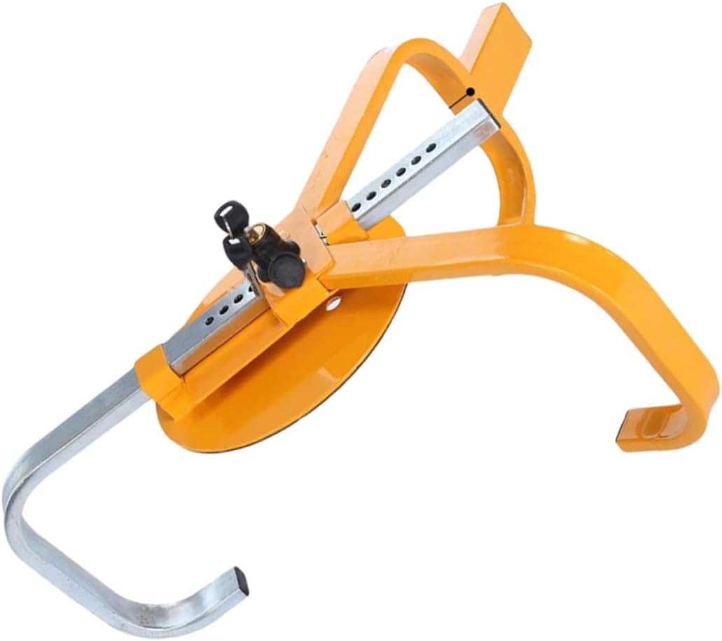 Heavy-Duty Car Wheel Clamp with Cover Anti-Theft Safety Lock for Vehicles in Yellow