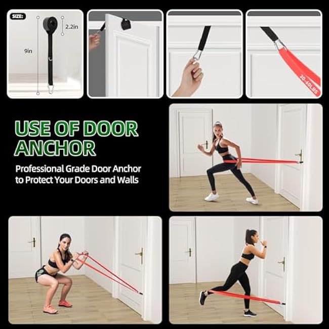 Resistance Bands for Working Out, Pull Up Assist Bands Set, Workout for Women and Men, Exercise Bands,Training, Plasticity, Physical Therapy at Home/Gym