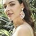 ARATLENCH Acrylic Pendant necklace Earrings – Long Statement Leaf Charm Necklace Tortoise Resin Palm Leaf Earrings Fashion Necklaces Earrings for Women (Floral -earrings)