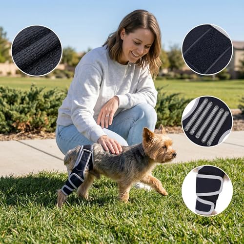 Genouillère pour chien pour protéger sa patte arrière blessée - 4