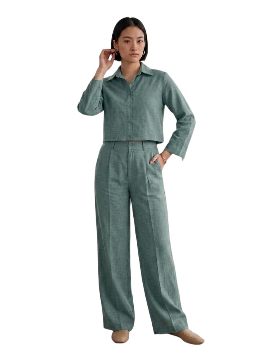 elendra jeans Elendra Womens Co-ord Set Stylish | Summer Cord Set |Formal Office Wear & Casual Look | Summer Travel Co Ord Set-picture-15