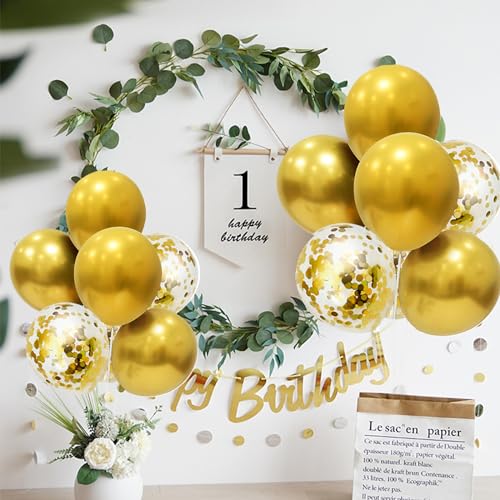 Gold Party Decorations 4Set Balloon Stand Table Centerpieces for Birthday Bridal Shower Wedding Anniversary Engagement Mother's Day Father's Day Graduation Decorations 2026 New Years Eve - Image 3