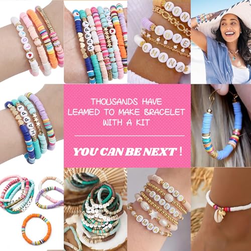 Lynnmos 6000 pcs Clay Beads Bracelet Making Kit - Image 2