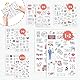 9 Hochzeit Sticker Gästebuch Set, Hochzeitssticker Gästebuch mit Liebesbotschaften, Deko Aufkleber Hochzeit, Scrapbook Sticker Hochzeits, für Fotoalbum & Scrapbook