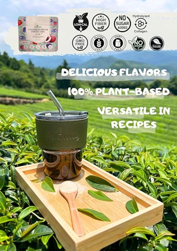 Aplanty® Sparkling Kombucha Glow+ / on-the-go powder drink/Live Cultures/Low Calories/Low Sugar/Gut Health/Type 1 hydrolysed marine collagen peptide/Skin, Nail, Hair/ 5g x15 servings - Image 8