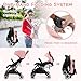 HONEY JOY Travel Stroller, One-Hand Quick Fold Lightweight Umbrella Stroller for Airplane, Wrist Wrap & Net, Multi-Position Recline, Overhead Friendly Compact Stroller for Newborn and Toddler(Pink)