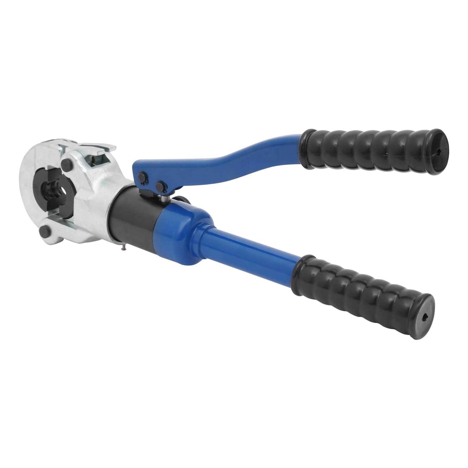 Pince à Sertir Professionnelle Tuyaux avec 7 V-Mâchoires, V Pince à Sertir Hydraulique avec Tête Rotative à 180°,Pression de Travail Max. 80 kN, V12/14/15/16/18/22/28, pour Tuyaux en Cuivre
