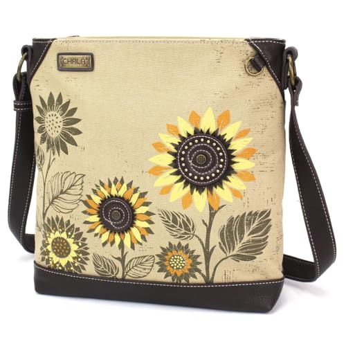 Image of CHALA Canvas Crossbody Women Mid-Size Crossbody Shoulder Purse with Adjustable Strap