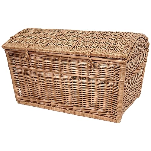 Baúl de mimbre marrón, 60 cm. Rattan im Trend - Cesta de mimbre