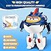 Imagen de Super Wings Juguete Robot transformable 2PCS Sharky & Rattie