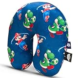 The Super Mario Galaxy Movie Travel Neck Pillow – Kids Soft Comfortable Airplane & Car Pillow, Portable Travel Gift, Ages 3-10, (100% Officially Licensed Product) By Franco