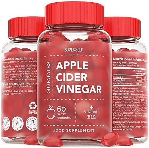 Apple Cider Vinegar Gummies 1000mg - High Strength - Natural Juices