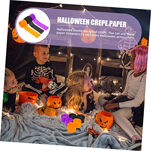 NOLITOY 18 Rolos Guirlanda Crepe Pendurado Decoração De Férias Cenários De Papel Roxo Flâmulas Flâmu