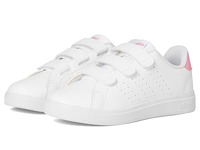 adidas Kids Advantage Base 2.0 Sportswear Shoes (Little Kid) Kids Shoes White/Bliss Pink/Black : 3 Little Kid M, Synthetic