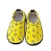 Chaussures antidérapantes pour bébé de 6 à 12 mois - Pour fille et garçon - Sol doux et confortable - Motif dessin animé - Chaussons pour enfants, jaune, 19
