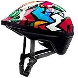 OutdoorMaster Toddler Bike Helmet - CPSC Certified Multi-sport Adjustable Helmet for Children (Age 3-5) , 14 Vents Safety & Fun Print Design for Kids Skating Cycling Scooter - Graffiti