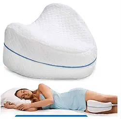 Leg Pillow - Almofada/Travesseiro Anatômico Apoio Para Os Joelho E Pernas Alinhador De Coluna Para Gestantes e Problemas Na Lombar, Ciático E Coluna, Melhora A Postura Durante O Sono