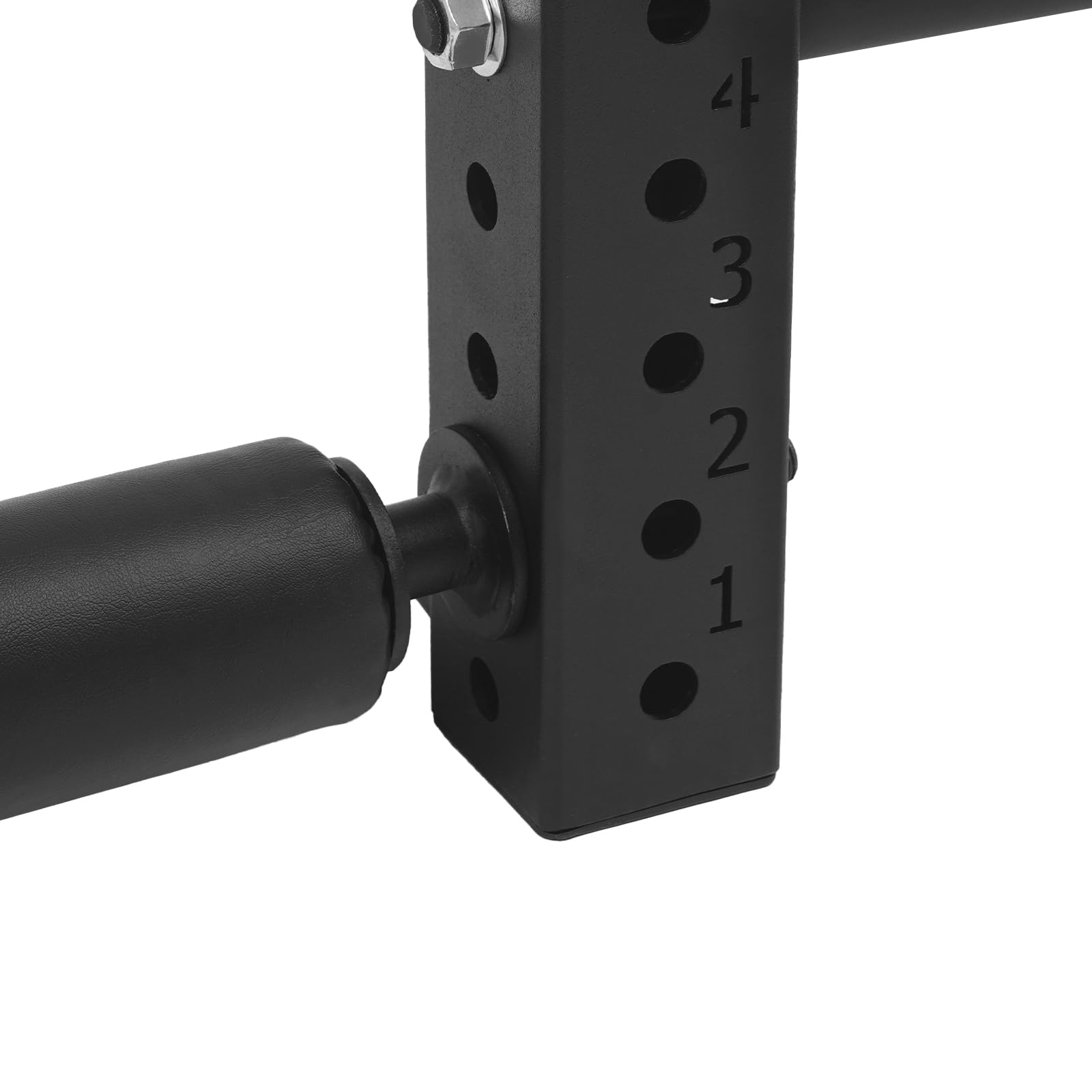 Beinstrecker Beinbeuger Rack Aufsatz 120kg 50mm Stahl Höhenverstellbar | 8-stufig verstellbares Beintrainings-Zubehör aus Q235 Kohlenstoffstahl für effektives Home Gym Krafttraining.