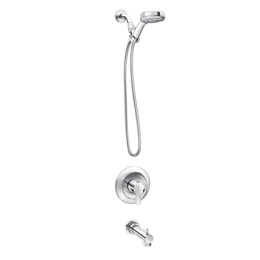 Moen Meena Chrome Single Handle Modern Tub and Shower Faucet