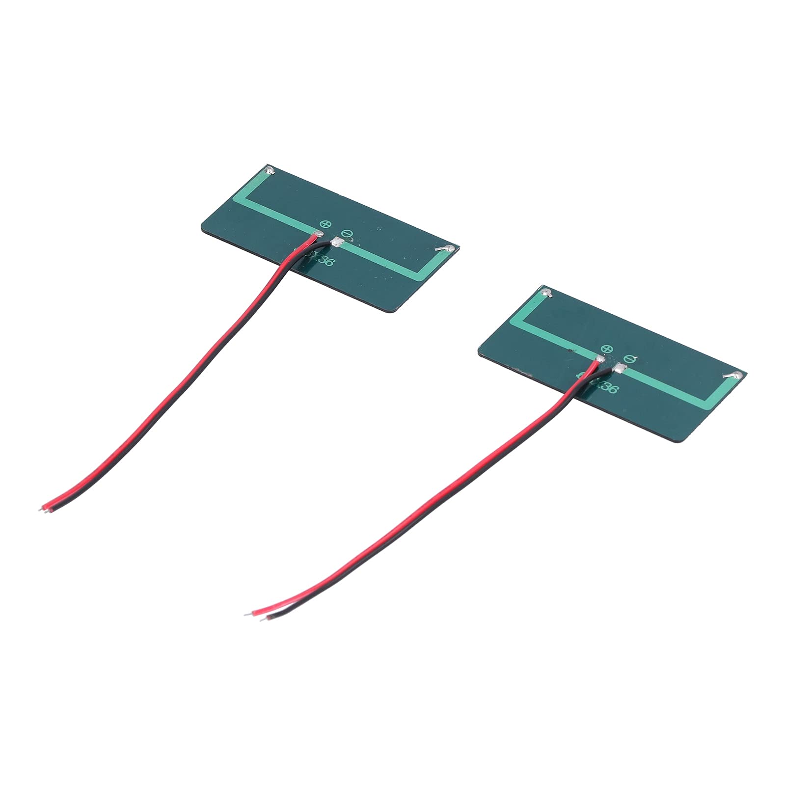 Jeffergarden Modulo del Pannello Solare 2pcs, Caricatore a Cella Polysilicon con Uscita Ad Alta Efficienza per Elettrodomestici a Bassa Potenza, 68x36 Mm, per le Luci del Giardino e i Sistemi di