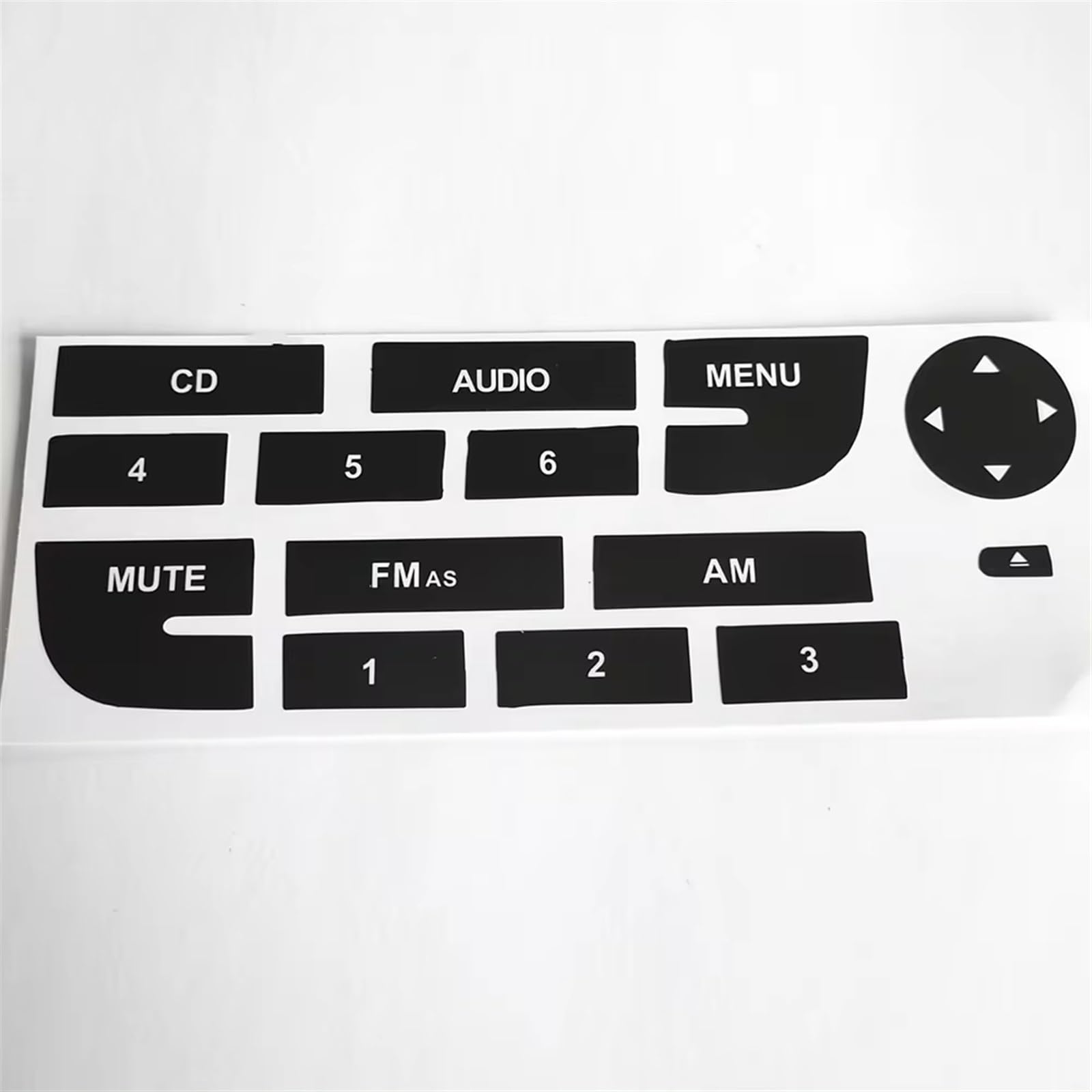 Button Repair Sticker Compatible with Fiat for Grand for Punto Car Front for Radio Button Repair CD Decals Stickers Replacement