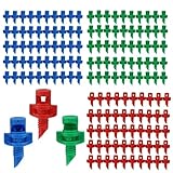 Zorveiio 150 Pcs 360 Degree Misting Nozzle, Micro Sprayer Sprinklers Irrigation, Refraction Automizing Drippers for Garden Irrigation System