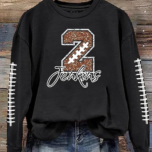 Personalized Women's Football Shirts - Game Day Mom & Lover Gift, Number Shirt3