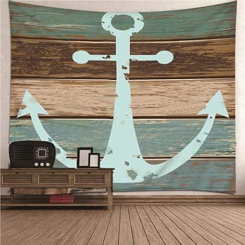 ZJFHNB Wall hanginganchor Tapestries Wall Hanging Boys Girls Youth Man Wall Art for Bedroom Living Room 51"x 59"(130cm x 150cm) Cover