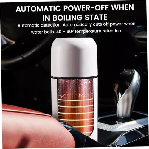 Tetera Eléctrica Portátil 420ml 12V/24V Aislada Blanca miniatura 2