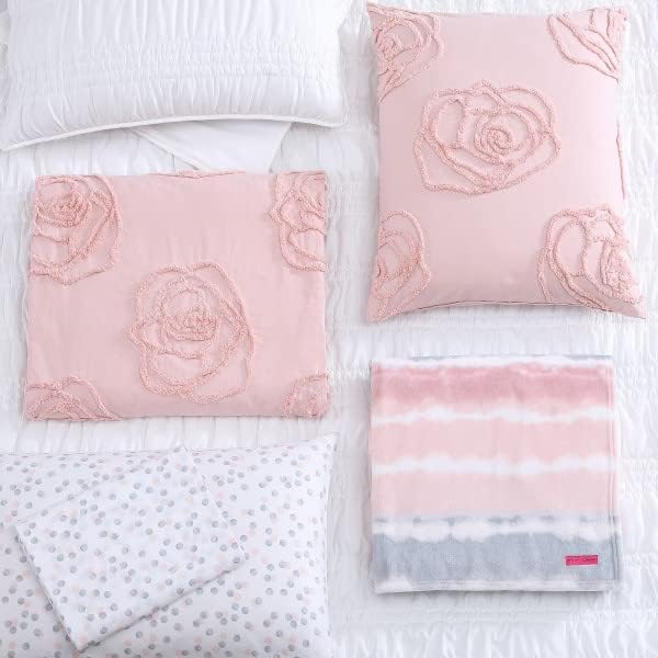 Miniatura 9 de Betsey Johnson - Juego de edredón individual, ropa de cama ligera con funda a juego, decoración del hogar para todas las estaciones (blanco de