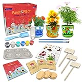 Paint and Plant Flower Growing Kit for Kids - Kids Gardening Set Gifts for Girls and Boys Ages 6-12 Year Old- Arts and Crafts for Girls and Boys - Grow Your Own Flowers - Paint and Grow Craft Kit