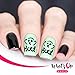 Halloween Nail Vinyl Stencils 4 pack (Boo!, Kitty Scratch, Fire, Owl) for Nail Art Design