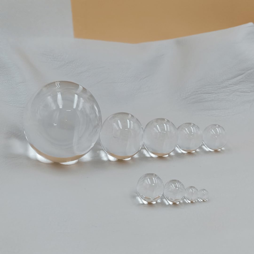 Soczewka sferyczna ze szkła optycznego - średnica od 1 mm do 30 mm, soczewka półkulista o wyjątkowej przejrzystości i trwałości, 1 szt. | D2.5mm Sapphire Sphere