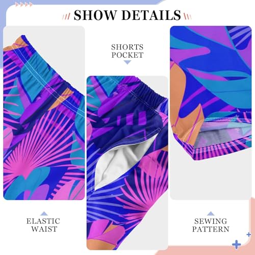 J JOYSAY Exotic Foliage Fronds Ultramarine Pajamas Pants Soft Long Pajama Bottoms Lounge Sleep Pants Size S-XL4