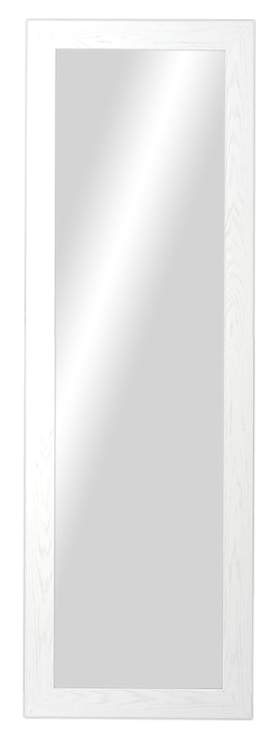 CHELY INTERMARKET MOD113 Espejo Pared Cuerpo Entero 30x130Cm Blanco Espejo Decorativo Grande Espejo Largo Pared Hogar Baño Dormitorio Entrada Salón Vertical Horizontal Estilo Moderno Kit Colgado