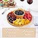 Timboops Home Bamboo Cake Stand with Lid, 6-in-1 Multifunctional Cake Plate, Cake Holder, Serving Tray, Fruit Platter, Salad Bowl, Dessert Table Display & Acrylic Cake Dome Cover