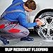 TUFFIOM 7.5 x 20 FT Garage Floor Mat, Thickened Diamond Plate PVC Garage Mats Flooring Roll for Under Car, Garage Parking Mats for Floor Large SUVs, MPV, Pickup Truck