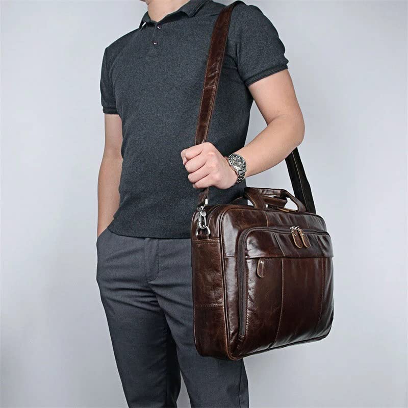 Men's Leather Handbag Men's Travel Messenger Shoulder Bag Men's Briefcase3