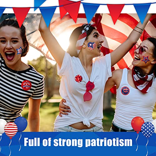 480 Pcs Assorted Usa Patriotic Stickers American Flag Stickers Adhesive Veterans Day Stickers Red White And Blue Decorations For 4Th Of July Independence Day Memorial Day Party Supplies, 40 Sheets #TOP4