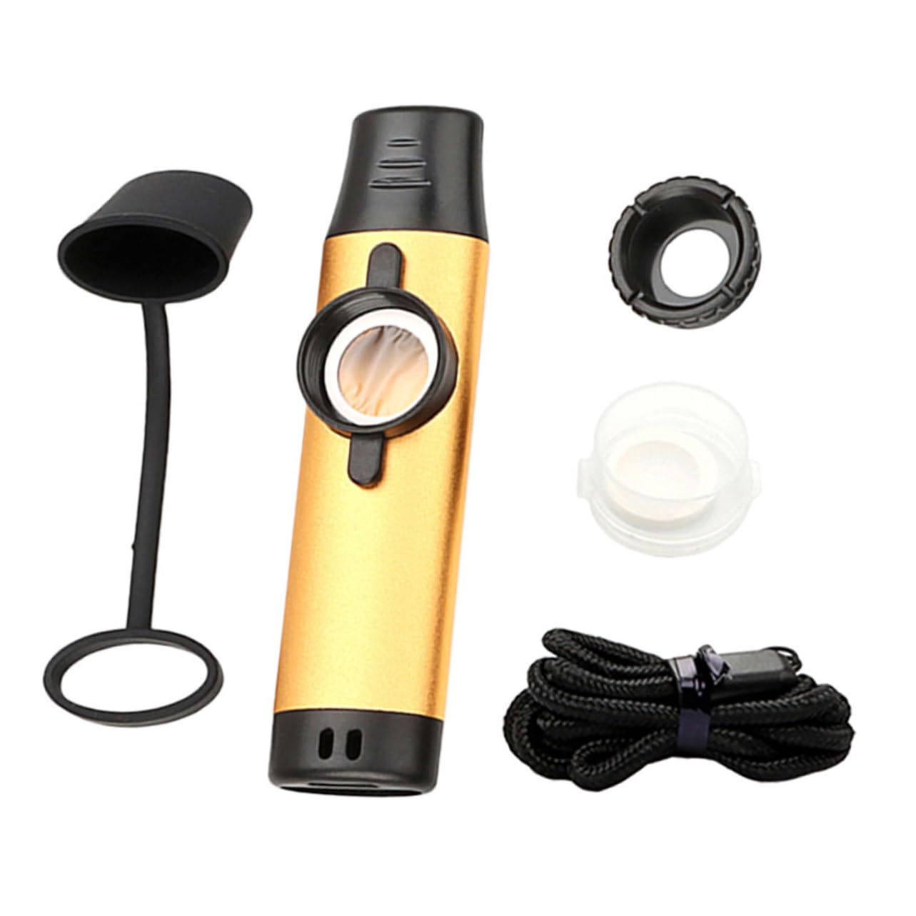 LIFKOME Metal Kazoo Performance Instrument for Adults Stage Kazoo Guitar Compatibility Lightweight and Portable