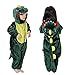 Produktbild MMTX Kinder Dinosaurier Kostüm Onesies Jumpsuit Schlafanzug, Flanell Tier Fasching Karneval Nachtwäsche Kapuze, Fancy Ganzkörperanzug für Playsuit Halloween Kostüm Kleidung, Weihnachten Pyjama