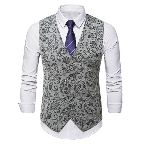 Chaleco mujer estampado con diseño floral elegante y tejido ligero de ajuste clásico regular