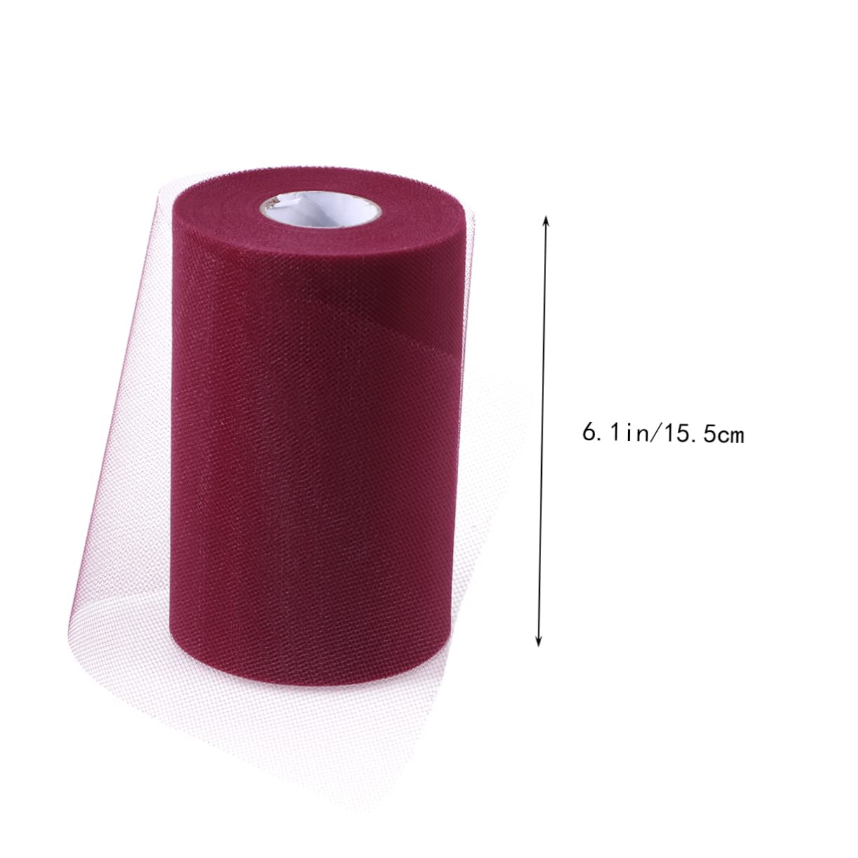 BEBEMOKO Mesh 15cm x 100y Tulle Rolls for Wedding Table Skirt Tutu Making Red