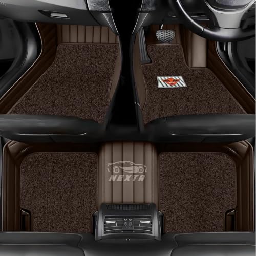 Image of 10D Car Floor Mat for Tata Sierra Ev | Nappa Leather | Luxurious & Elegant Look | 100% Waterproof and Washable | Custom Fitted |- Cadbury