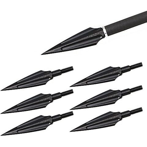 Toparchery Pfeilspitzen Jagdspitzen: 6er Pfeilspitzen 3D Pfeilspitzen 135 Grains Jagdpfeilspitzen Broadhead Cover
